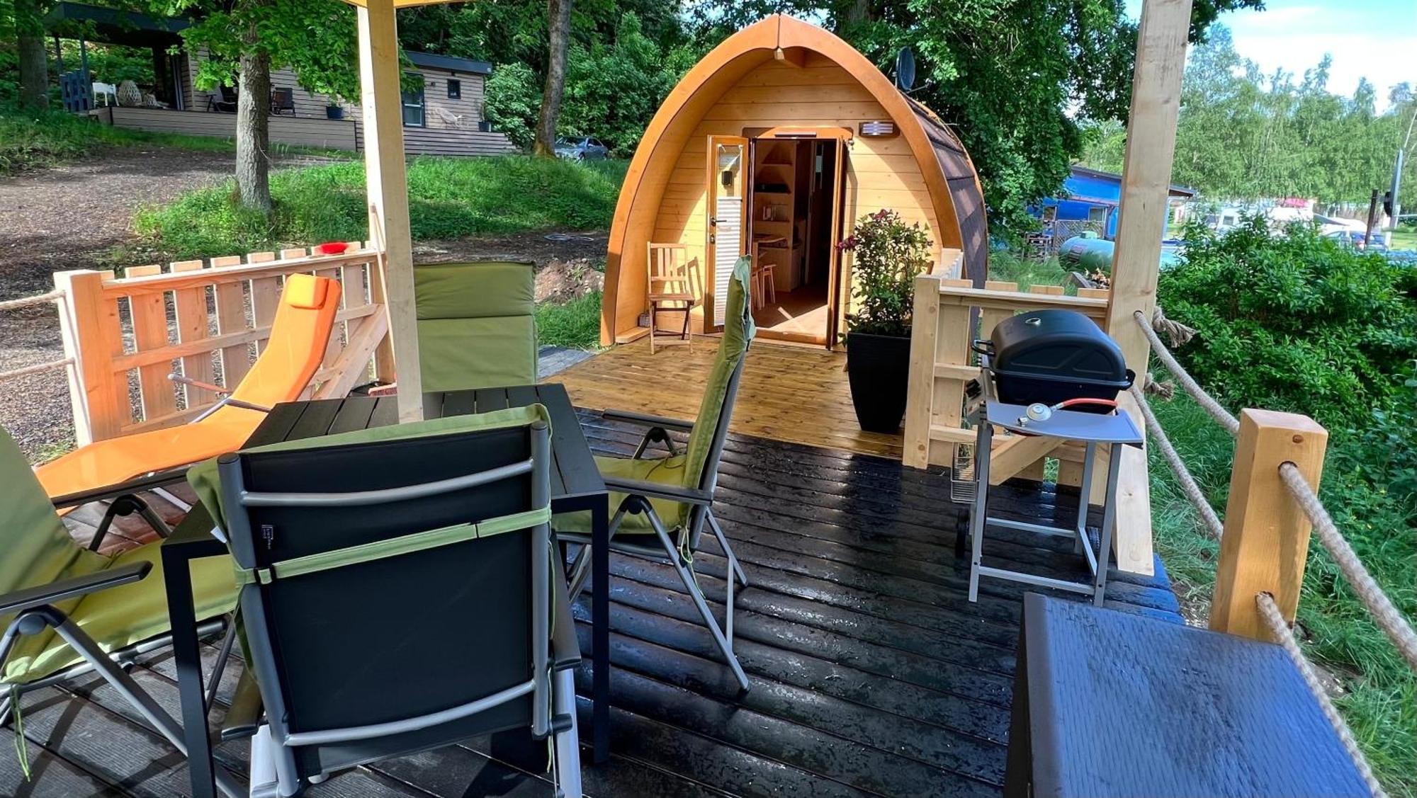 Tiny House Carlos - Zauberhaftes Camping-Pod Stuer エクステリア 写真