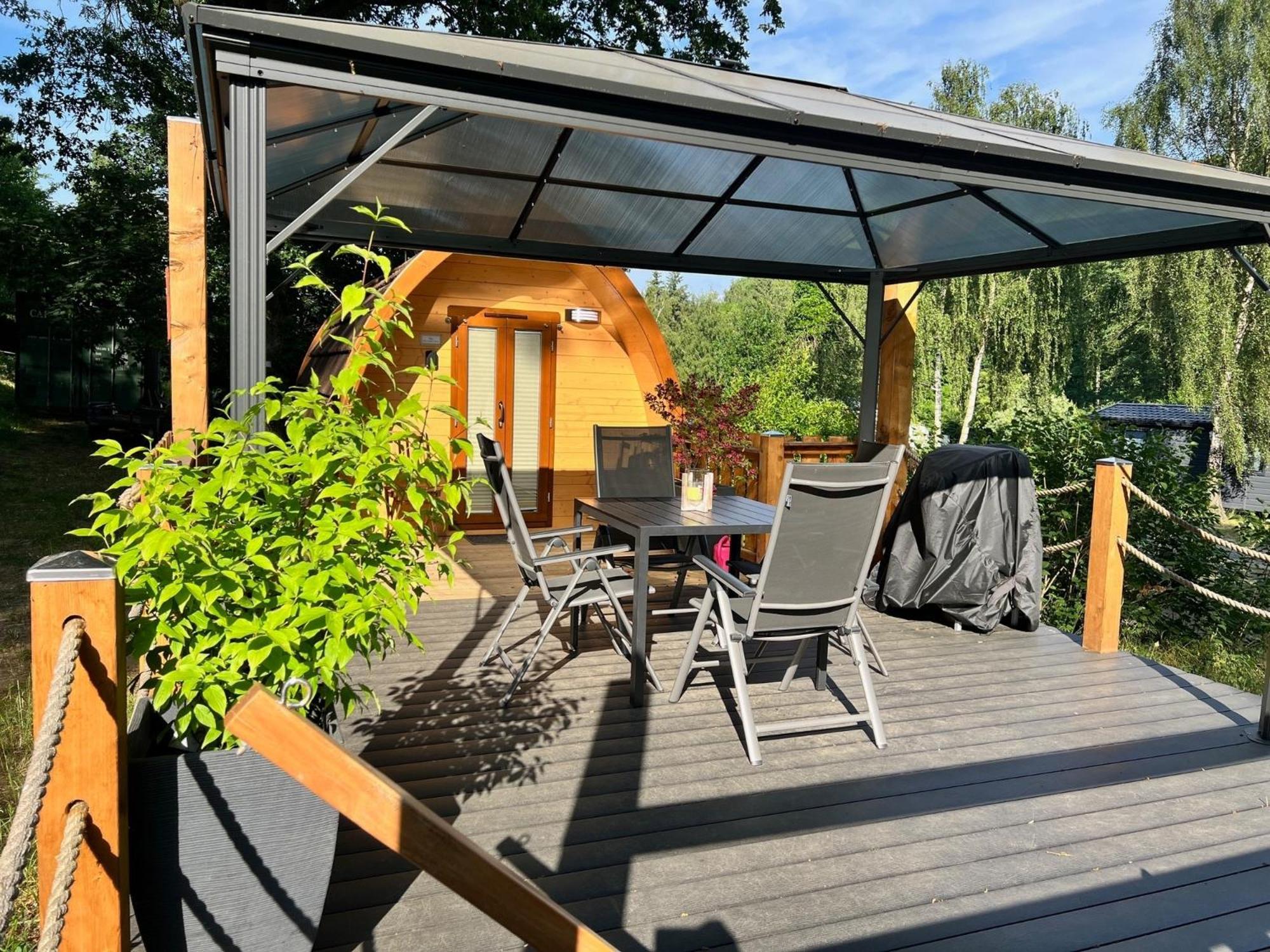 Tiny House Carlos - Zauberhaftes Camping-Pod Stuer エクステリア 写真