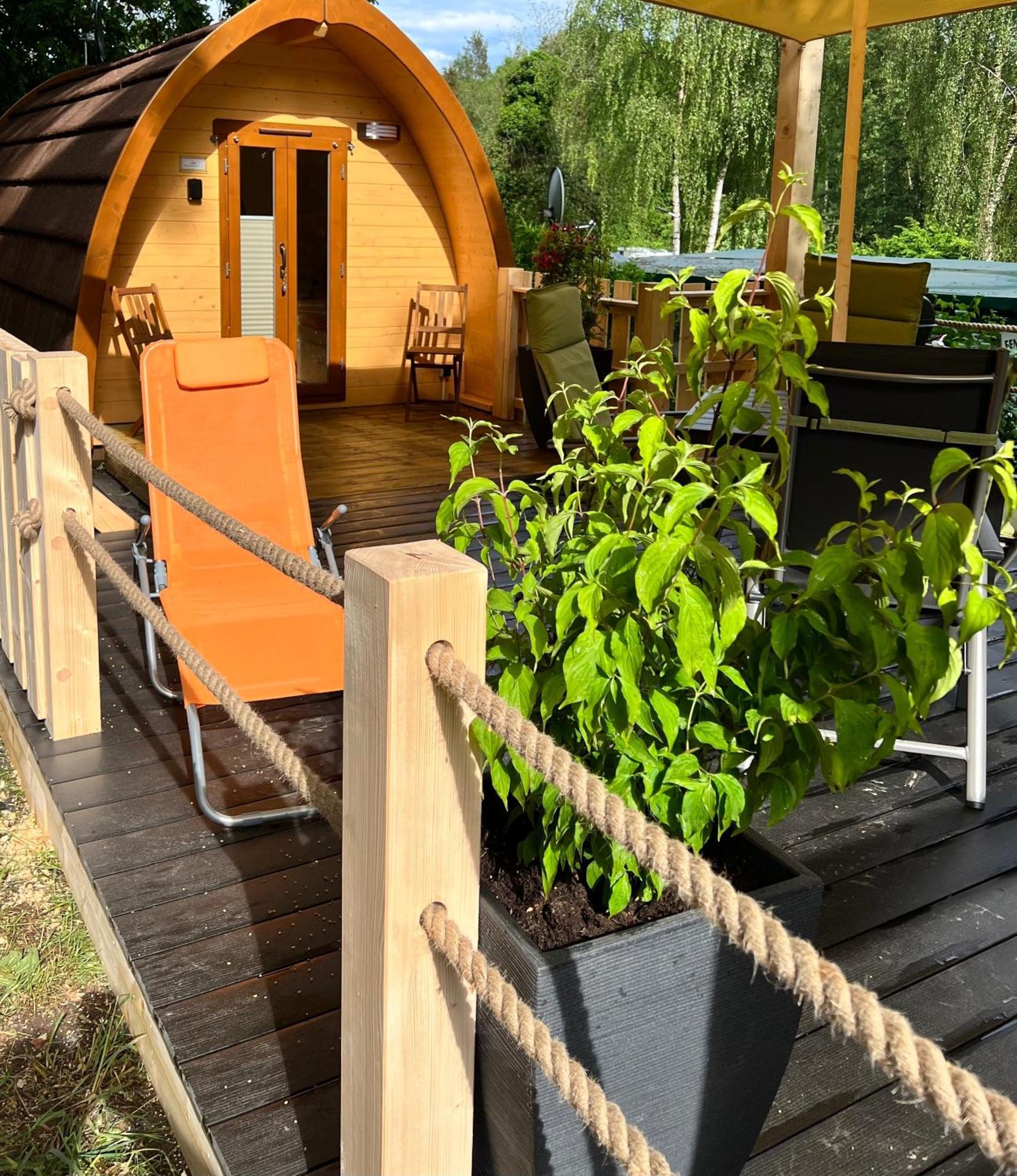 Tiny House Carlos - Zauberhaftes Camping-Pod Stuer エクステリア 写真